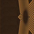 thumbnail image 1 of Ahgly Tapis de Zone Carré Transitionnel Lavable en Machine, Marron Selle, 7 Pieds Carré, 1 of 7