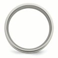 thumbnail image 2 of Titanium 14k Yellow Inlay Flat 8mm Polished Band Ring 7.5 Size, 2 of 6