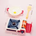 thumbnail image 3 of Kids Stove Playset Interactive Plastic Realistic Pretend Play Toy Kitchen Toy, 3 of 10