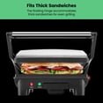 thumbnail image 2 of Chefman 3-in-1 Panini Press & Grill, 4-Slice Non-Stick, Opens Flat - Stainless Steel, New, 2 of 9