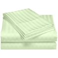 thumbnail image 2 of 1200 Thread Count 100% Cotton Stripe Sheet Set (King, Sage), 2 of 3