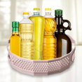 thumbnail image 4 of Anti-Skid Turntable Spice Rack Bathroom Storage Tray Organizer Organizer Kitchen Storage Pantry Spice Tray Cosmetics Organize Container Pink L, 4 of 8
