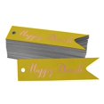 thumbnail image 1 of Inkdotpot Rose Gold Foil Paper Hang Tags Happy Diwali Favor Tags 100 Pieces, 1 of 6