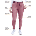 thumbnail image 4 of Adar Pro Women's Ultimate Yoga Jogger Scrub Pants, Black, 4, 4 of 8