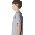 thumbnail image 3 of Next Level Chandail à Col Rond en Coton pour Jeunes, G, Gris Chiné, 3 of 3