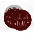 thumbnail image 2 of Inkdotpot Real Rose Gold Foil Made With Love Text Tags Favor Hang Paper Tags 100 Pieces, 2 of 6