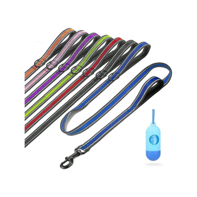 BB Brotrade Dog Leash,5 FT Heavy Duty Dog Leash With Comfortable Padded Double Handle,Reflective No Pull Dog Leashes For Small Medium Large Dogs Outdo