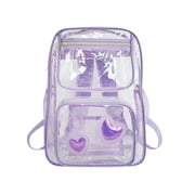 Back to School Supplies Deals! LSLJS Clear Backpack PVC Transparent Student Bag Large Capacity Backpack Leisure Travel Transparent Backpack PVC Large School Bag Travel Backpack