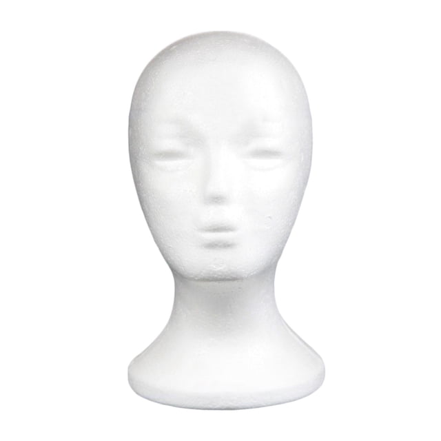 HILABEE Foam Head Foam Mannequin Head Display Display Head Smooth Manikin Foam G