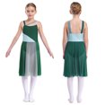thumbnail image 3 of Oyolan Robe de Danse Ballet Sans Manches en Maille Transparente pour Filles, Vert Foncé 10, 3 of 7