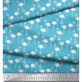 thumbnail image 3 of Soimoi Silk Fabric Flamingo Bird Print Sewing Fabric Yard 42 Inch Wide, 3 of 3