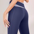 thumbnail image 2 of Birdeem Womens Color Matching Hip Lifting High Waist Exercise Pants Yoga Capris Pants, 2 of 7