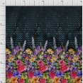 thumbnail image 1 of oneOone Cotton Poplin Fabric Chevron|Leaves & Floral Panel Printed Craft Fabric BTY 42 Inch Wide, 1 of 3