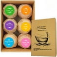 thumbnail image 1 of Essential Oils Lush Bath Bombs Set - Organic Coconut Oil and Shea Butter, 1 of 5