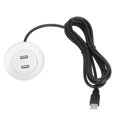 thumbnail image 2 of Dual USB Charging Ports Socket, Multipurpose Sofa USB Charging Socket Charging Protection Circuit  For Home Use Silver, 2 of 8