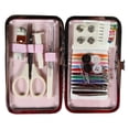 thumbnail image 2 of UNIQUE Creativ Faux-Leather Sewing Kit - Compact Travel Repair Set, 8pc, 2 of 4