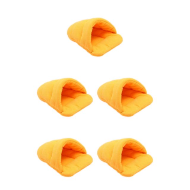 Transemion Lit pour Chien Doux et Confortable Adapté à Toutes les Races Universel Facile à Nettoyer Orange TP, 5Set