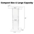 thumbnail image 2 of Yiwa Floor-Standing Acrylic Podium, Clear Pulpit with Wide Top for Churches, Conferences and Classrooms, 2 of 6