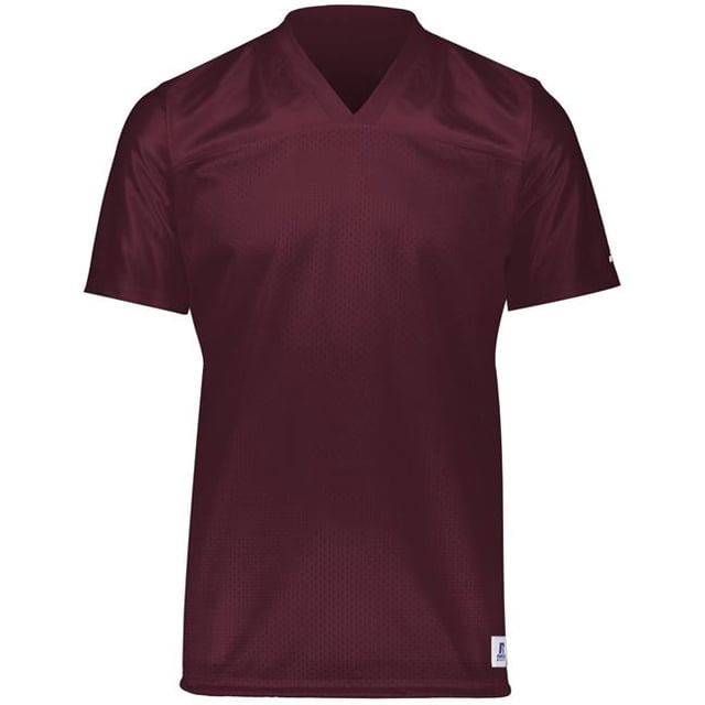 Youth Solid Flag Football Jersey, Maroon - Medium