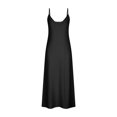 thumbnail image 4 of Yuyuzo Robe Maxi pour Femmes au Crochet Sans Manches à Bretelles Spaghetti Longue Robe Décontractée à Col en V Fluide d'Été Boho Robe Maxi, 4 of 6