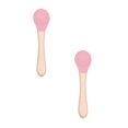 thumbnail image 1 of Oleegame 2PC Stainless Steel Cutlery Set Feeding Complementary Food Spoon Baby Food Grade Silicone Soft Spoon Children Learn To Eat Training Tableware Baby Spoon Pink, 1 of 4