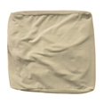 thumbnail image 1 of Housse d'Ottoman Carrée en Velours Extensible à Bas Élastique pour Salon Lavable Taupe, 1 of 8