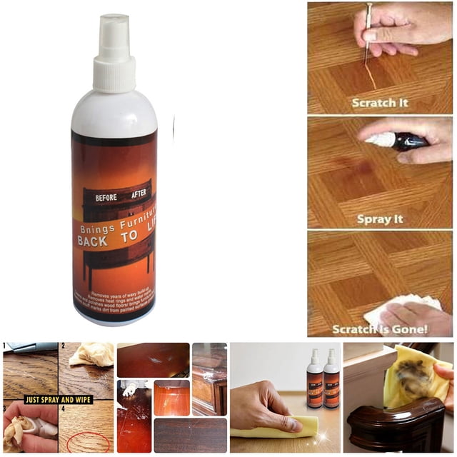 Oleegame 2PC Cleaning Brush Newest Instant Fix Wood Scratch Remover Paint For Wooden Table Bed Floor