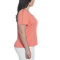 thumbnail image 3 of RAFAELLA Women's Square Neckline Short Sleeve Tee Shirt, 3 of 5