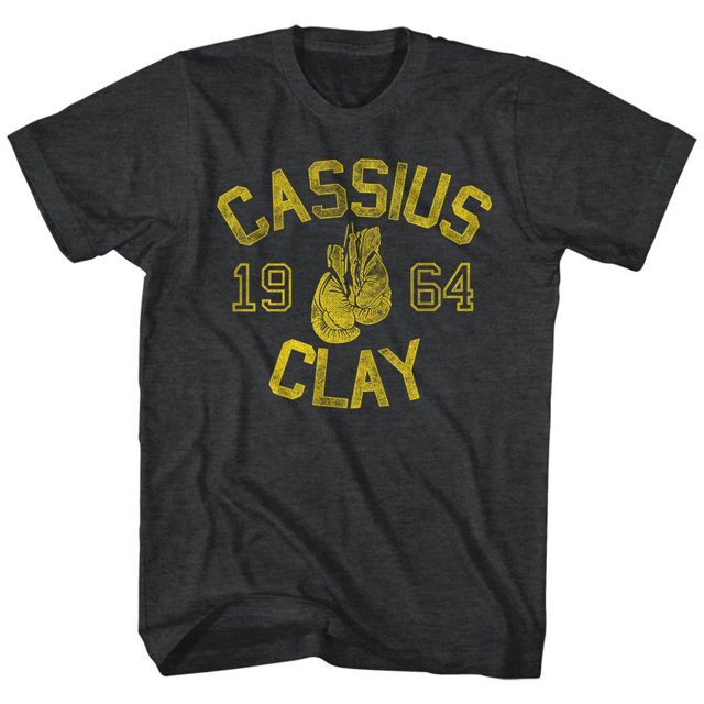 muhammad ali- cassious clay '64 apparel t-shirt - black