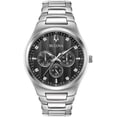 thumbnail image 1 of Bulova Classic Stainless Steel Multi-Function Diamond Accent Mens Watch, 1 of 3