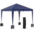 thumbnail image 1 of Outsunny 10' x 10' Pop Up Canopy Tent with Carry Bag Blue, 1 of 10