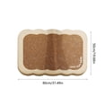 thumbnail image 3 of Yhmxh Bathroom Rugs Bath Rug Bath Mat Creamy Style Imitation Sheep's Wool Entrance Mat for Bathroom Water Absorbent Non Slip Great for Home Shower Bathroom Use carpeting carpeting, 3 of 4