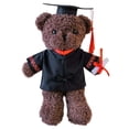 thumbnail image 2 of HWRETIE Graduation Teddy Bear 2023 Plush Toy With Black Graduation Cap 11.8 Inch College Graduation Gift Decoration, 2 of 2