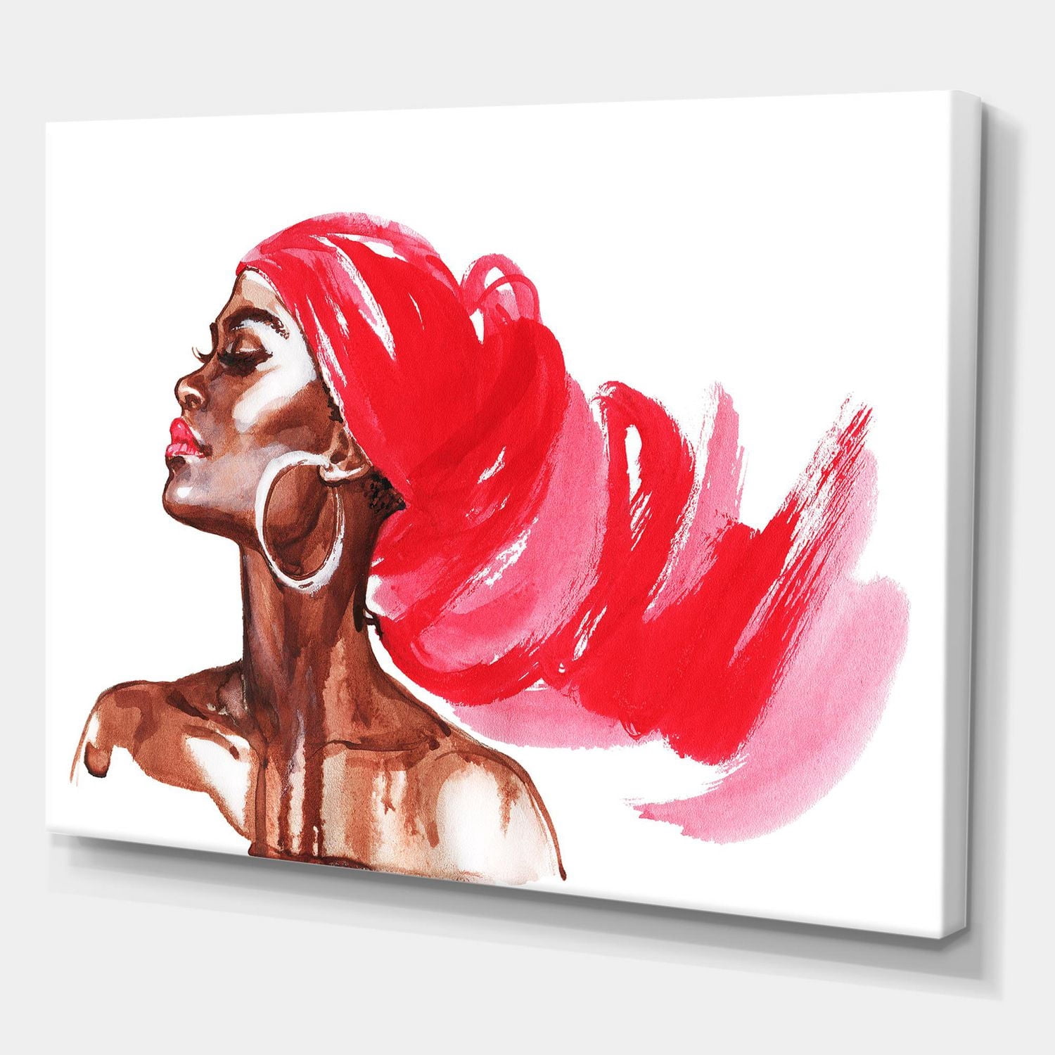 Designart Portrait de femme afro-américaine IX Art mural sur toile