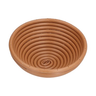 Bread Fermentation Basket, Fermentation Basket Mutifuctional Practical For Bakery For Friends For Family For Home Yellow Brown Round 16x6cm