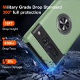 thumbnail image 3 of KOMI for Google Pixel 7 Pro Case, Slim Fit Case for Pixel 7 Pro with Ring Holder Kickstand,[Military Grade Drop Tested] Dual Layer Shockproof Protective Phone Case for Pixel 7 Pro 6.7", Alpine Green, 3 of 5