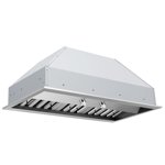 Hauslane Pro-Style 36 inch IN-R200 Built-in Convertible Range Hood 18.5” Deep 120V Low Noise Contemporary Full-Size Handles Professional-Grade Baffle Filters LED Stainless Steel