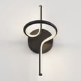 thumbnail image 4 of Artika Swirl Modern LED Wall Sconce Matte Black Indoor Adjustable Brightness, 4 of 5