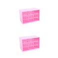 thumbnail image 1 of Decodeary Plastic Jiugongge Storage Drawer - Meticulous Workmanship And Fashionable Multi Grid Storage rose red Nine Palaces Grid 2Set, 1 of 6