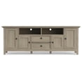 thumbnail image 4 of Amherst 72 inch Wide Solid Wood Transitional TV Stand in Distressed Gray, 4 of 10