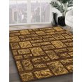thumbnail image 3 of Ahgly Tapis Rond Lavable en Machine Intérieur Transitionnel Orange, 8 Pieds Rond, 3 of 7