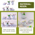 thumbnail image 3 of 6Pcs Resin Koala Bear Figurines Lovely Animals Decorations Desktop Decorations, 3 of 8