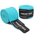 thumbnail image 1 of Meister Adult 180" Semi-Elastic Hand Wraps for MMA & Boxing (Pair) - Turquoise, 1 of 3