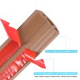 thumbnail image 4 of Uxcell 10ft Floor Cord Cover Cable Protector 0.4" W x 0.24" H Cable Management Light Brown, 4 of 6
