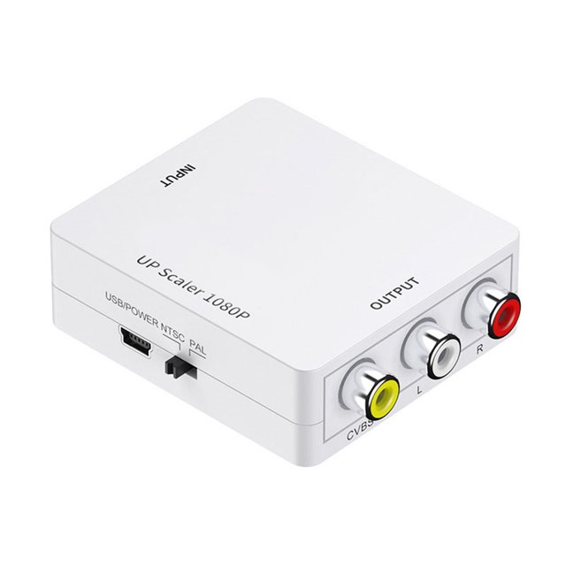 Convertisseur Interface Multimédia HD vers AV Adaptateur 1080P, Décodeur HDTV, Alimenté par USB, Performance Stable