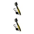 thumbnail image 2 of Ruiboury Golf Club Brush Portable Handheld Replacement Double-sided Ball Shoe Brushes Yellow Lidless 2Set, 2 of 6