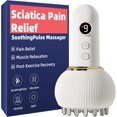 thumbnail image 1 of Deep Tissue Massager with Multi-Mode Technology, Heat & Light Therapy, Targeted Relief for Sciatic Nerve & Lower Back Pain (White), 1 of 5