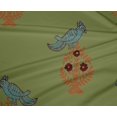 thumbnail image 4 of oneOone Polyester Lycra Fabric Leaves|Bird & Floral Block Print Sewing Fabric BTY 56 Inch Wide, 4 of 4