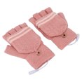 thumbnail image 4 of Heated Mitten Gloves Double Sided Heating Promote Blood Circulation USB Hand Warmers for Winter Warmth Pink, 4 of 14