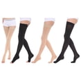 thumbnail image 4 of maskred Soft And Comfortable Tights High Stocking Stretchy Warm Fashionable Easy To Wear Nylon Compression Stockings Open Toe-black XXL 1Set, 4 of 6